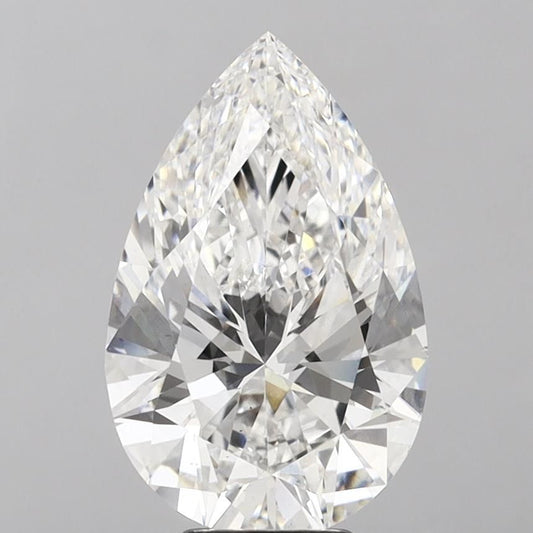 Lab-Grown Pear Diamond - 7.07 Carats, F Color, VS2 Clarity - Certified by IGI - Report Number: LG644429695