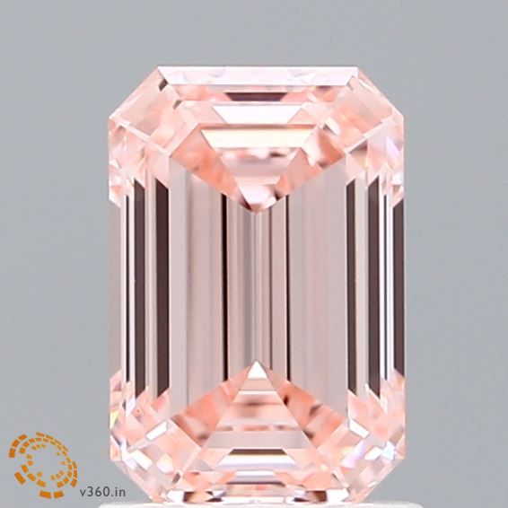 Lab-Grown Emerald Diamond - 1.54 Carats, Fancy Intense Pink Color, VVS2 Clarity - Certified by IGI - Report Number: LG600383227