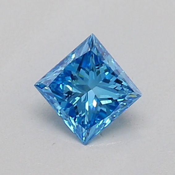 Princess 0.2ct Fancy Vivid Blue VS2 - Cut • IGI • LG758510725