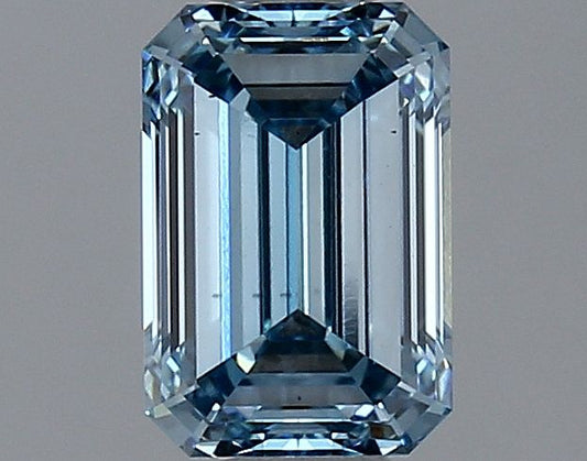 Lab-Grown Emerald Diamond - 1.52 Carats, Fancy Vivid Blue Color, VS1 Clarity - Certified by IGI - Report Number: LG629474965