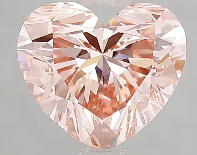 Lab-Grown Heart Diamond - 1.56 Carats, Fancy Intense Pink Color, VS1 Clarity - Certified by IGI - Report Number: LG666432626