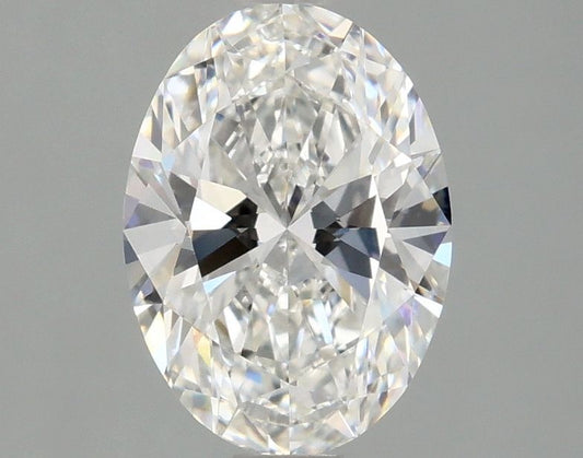 Lab-Grown Oval Diamond - 1.48 Carats, F Color, VVS2 Clarity - Certified by IGI - Report Number: LG680585635