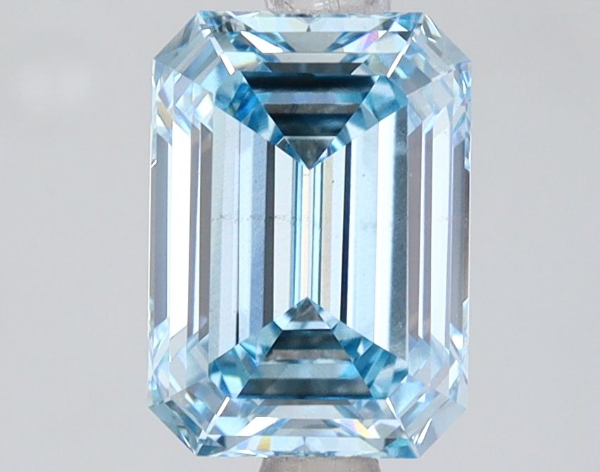 Lab-Grown Emerald Diamond - 2.02 Carats, Fancy Intense Blue Color, VS2 Clarity - Certified by IGI - Report Number: LG620493588