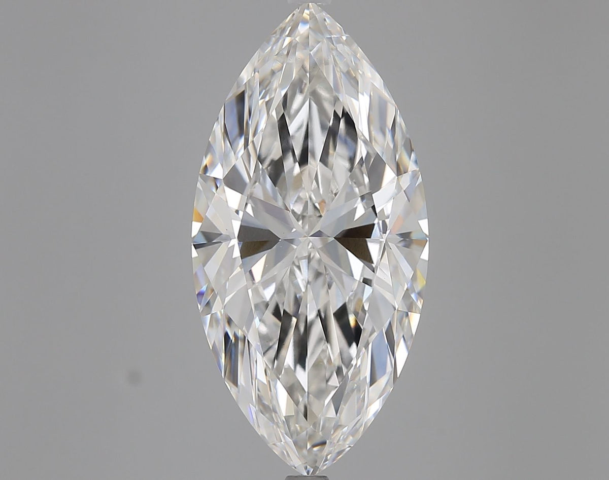 Lab-Grown Marquise Diamond - 8.02 Carats, F Color, VVS2 Clarity - Certified by IGI - Report Number: LG685518102
