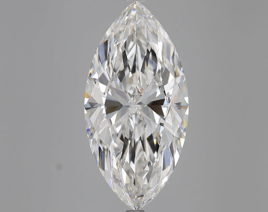 Lab-Grown Marquise Diamond - 8.02 Carats, F Color, VVS2 Clarity - Certified by IGI - Report Number: LG685518102