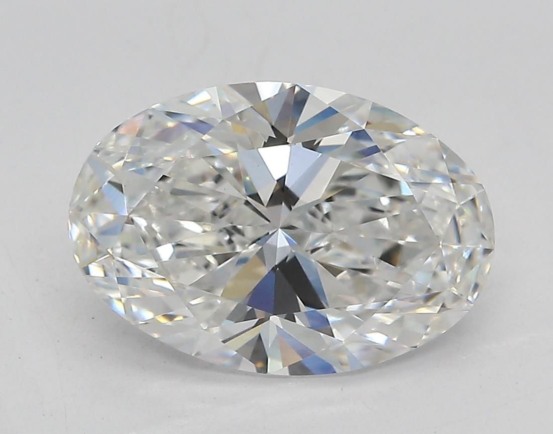 Lab-Grown Oval Diamond - 2.6 Carats, E Color, VVS2 Clarity - Certified by IGI - Report Number: LG681577370