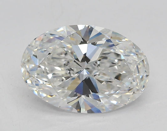 Lab-Grown Oval Diamond - 2.6 Carats, E Color, VVS2 Clarity - Certified by IGI - Report Number: LG681577370