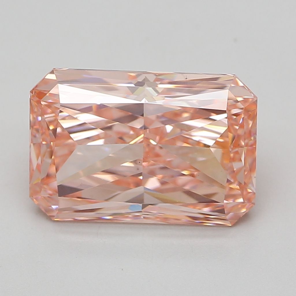 Lab-Grown Radiant Diamond - 8.06 Carats, Fancy Vivid Pink Color, VS1 Clarity - Certified by IGI - Report Number: LG685539622