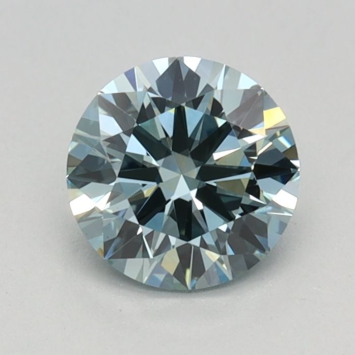 Lab-Grown Round Diamond - 0.71 Carats, Fancy Intense Green Color, VS1 Clarity - Certified by IGI - Report Number: LG646448715