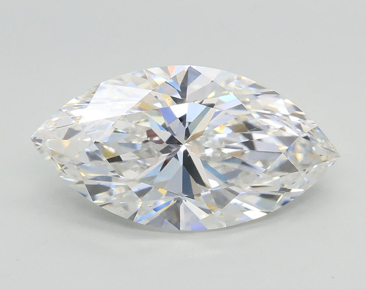 Lab-Grown Marquise Diamond - 3.51 Carats, E Color, VS2 Clarity - Certified by IGI - Report Number: LG685582633