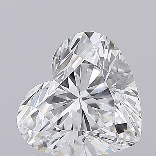 Lab-Grown Heart Diamond - 2.0 Carats, D Color, VVS2 Clarity - Certified by IGI - Report Number: LG693549914