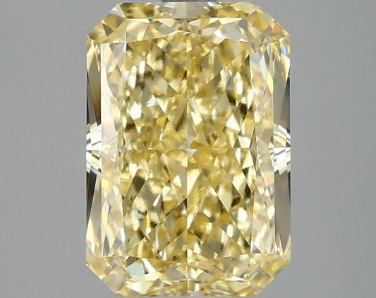 Lab-Grown Radiant Diamond - 3.06 Carats, Fancy Intense Yellow Color, VVS2 Clarity - Certified by IGI - Report Number: LG681597735