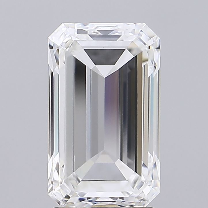 Lab-Grown Emerald Diamond - 3.02 Carats, F Color, VVS2 Clarity - Certified by IGI - Report Number: LG668444044