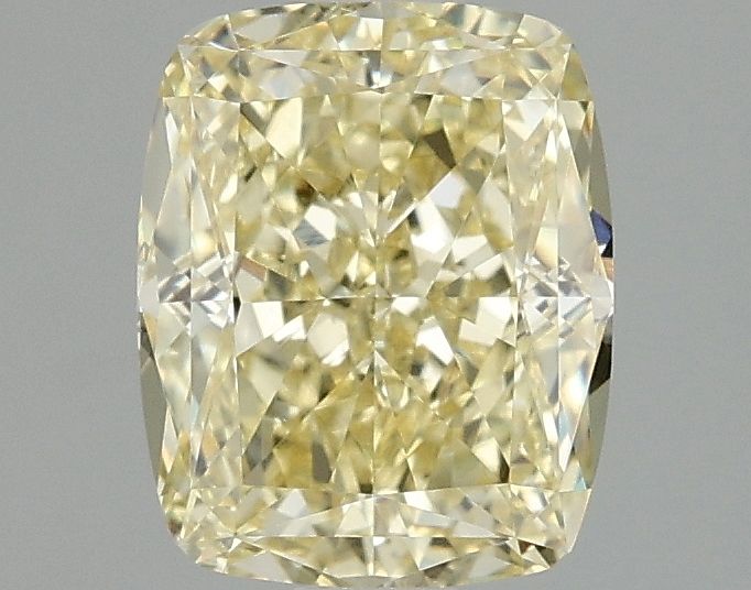Lab-Grown Cushion Diamond - 2.1 Carats, Fancy Vivid Yellow Color, VVS2 Clarity - Certified by IGI - Report Number: LG692509817