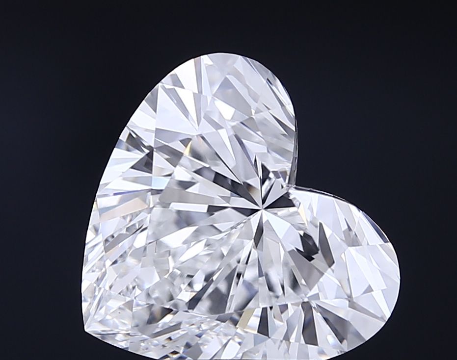 Lab-Grown Heart Diamond - 2.52 Carats, E Color, VVS2 Clarity - Certified by IGI - Report Number: LG707529241
