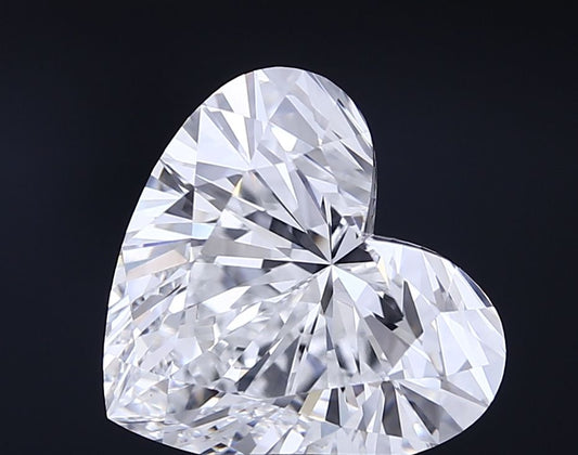 Lab-Grown Heart Diamond - 8.01 Carats, F Color, VVS2 Clarity - Certified by IGI - Report Number: LG698546993
