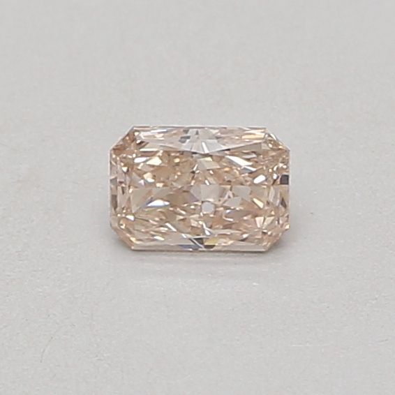 Lab-Grown Radiant Diamond - 0.32 Carats, Light Brown Pink Color, VS2 Clarity - Certified by IGI - Report Number: LG678543744