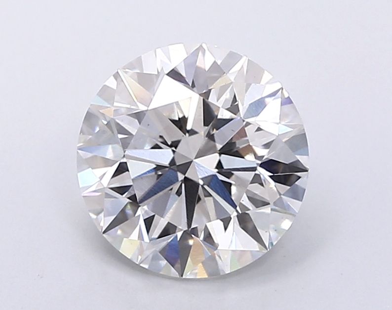 Lab-Grown Round Diamond - 2.5 Carats, E Color, VS2 Clarity - Certified by IGI - Report Number: LG694597308