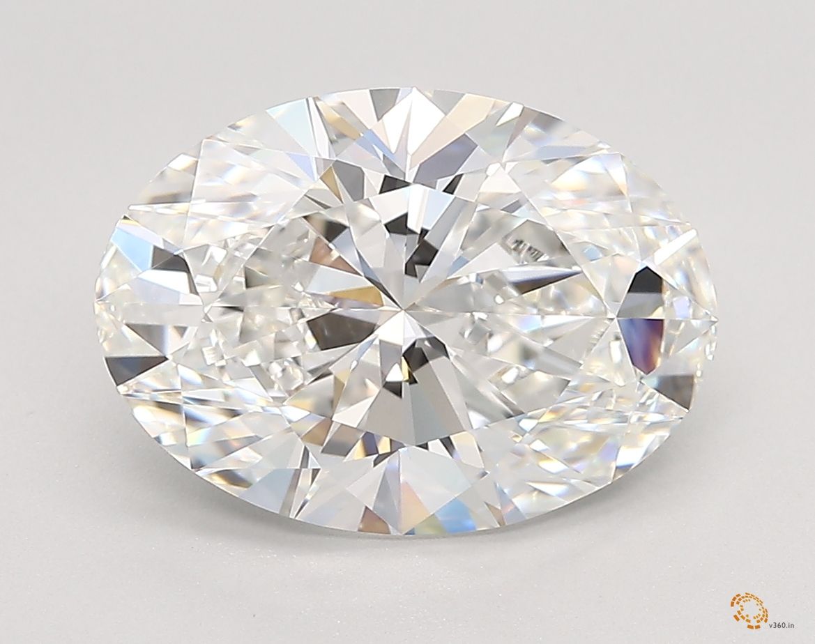 Lab-Grown Oval Diamond - 4.09 Carats, F Color, VVS2 Clarity - Certified by IGI - Report Number: LG566308187