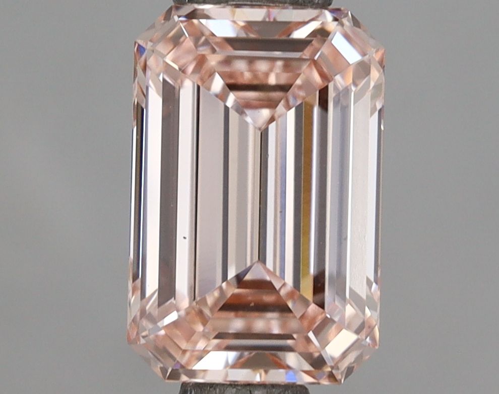 Lab-Grown Emerald Diamond - 1.05 Carats, Fancy Pink Color, VS2 Clarity - Certified by IGI - Report Number: LG674521124