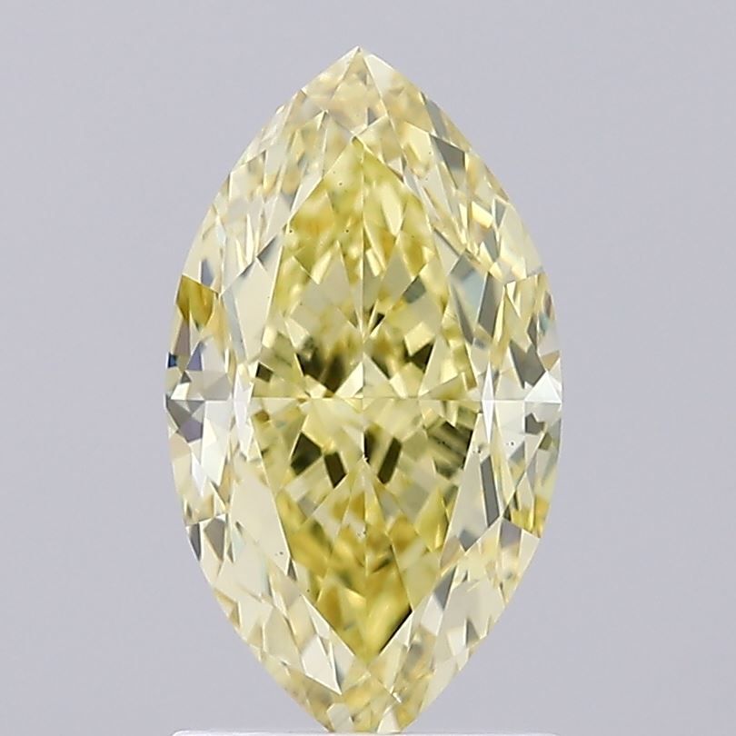 Lab-Grown Marquise Diamond - 2.02 Carats, Fancy Intense Yellow Color, VS2 Clarity - Certified by IGI - Report Number: LG629484149