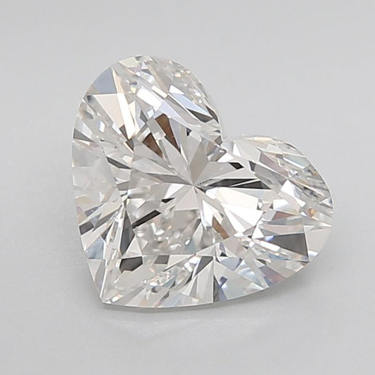 Lab-Grown Heart Diamond - 3.0 Carats, F Color, VVS2 Clarity - Certified by IGI - Report Number: LG650490163