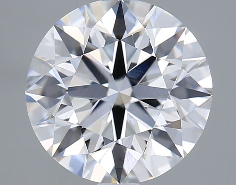Lab-Grown Round Diamond - 2.5 Carats, E Color, VVS2 Clarity - Certified by IGI - Report Number: LG683570158