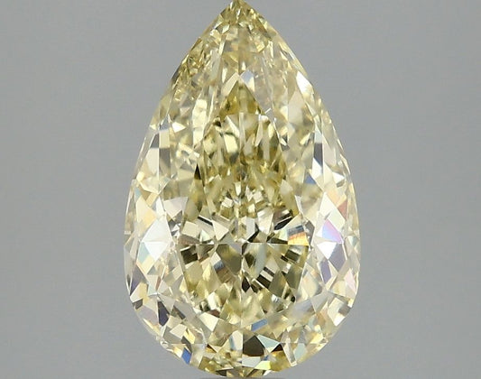 Lab-Grown Pear Diamond - 2.09 Carats, Fancy Intense Yellow Color, VVS2 Clarity - Certified by IGI - Report Number: LG690506528