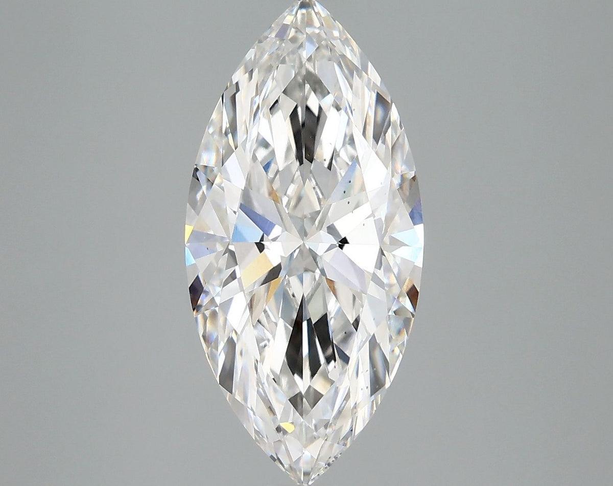Lab-Grown Marquise Diamond - 2.98 Carats, E Color, VS2 Clarity - Certified by IGI - Report Number: LG685587095