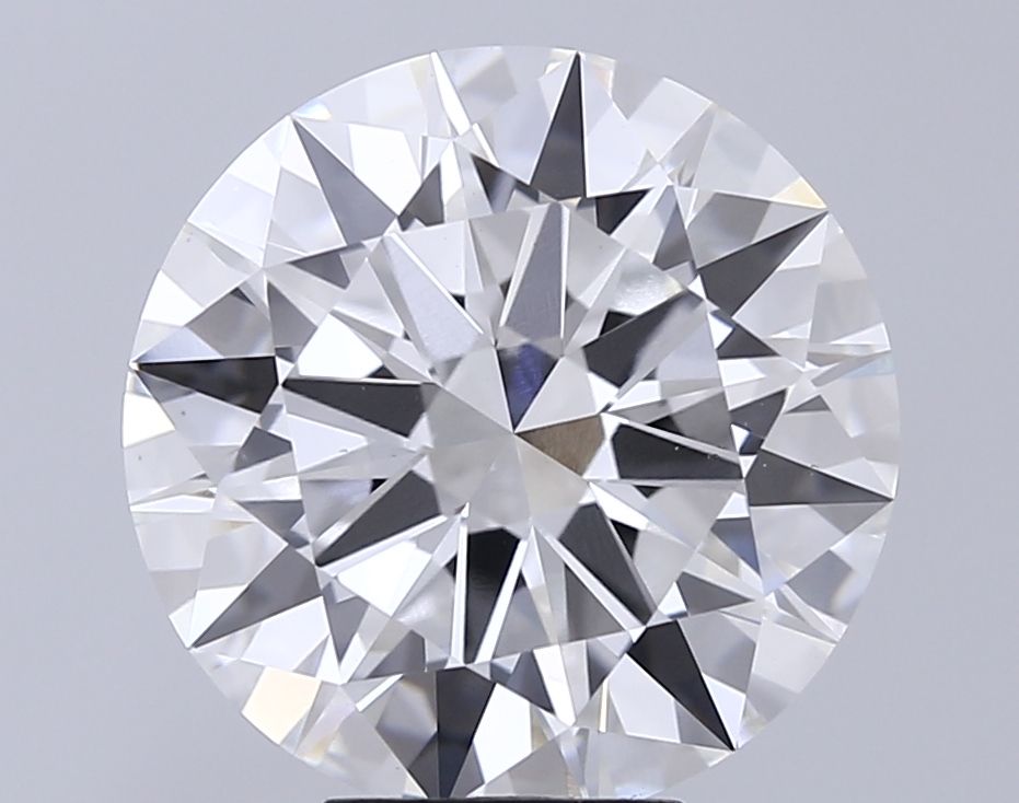 Lab-Grown Round Diamond - 7.03 Carats, F Color, VS1 Clarity - Certified by IGI - Report Number: LG715580542