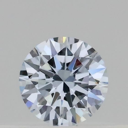 Lab-Grown Round Diamond - 0.18 Carats, Fancy Blue Color, VVS2 Clarity - Certified by IGI - Report Number: LG689573695