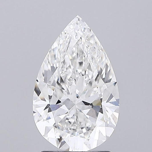 Lab-Grown Pear Diamond - 2.0 Carats, E Color, VS2 Clarity - Certified by IGI - Report Number: LG685598114