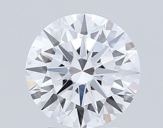 Lab-Grown Round Diamond - 3.06 Carats, E Color, VVS2 Clarity - Certified by IGI - Report Number: LG686503905