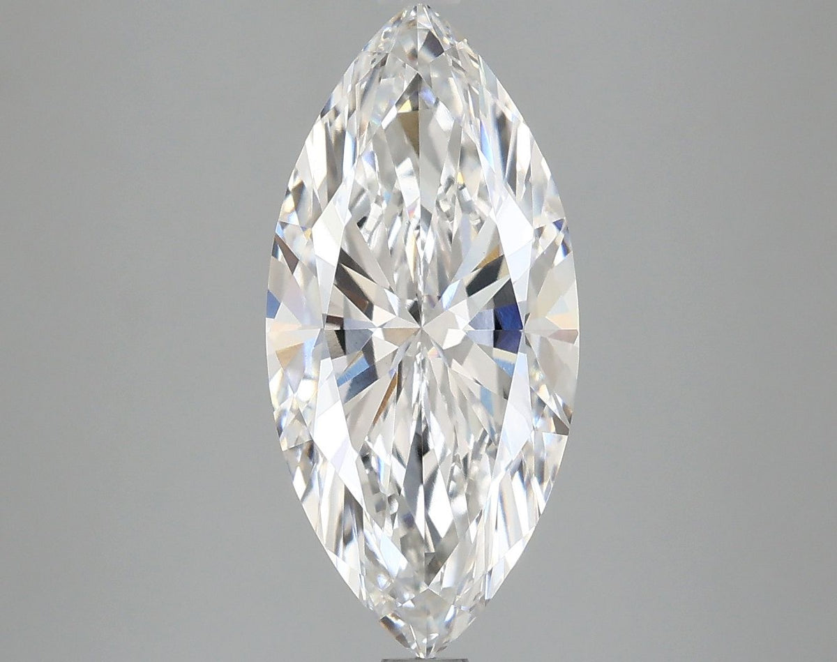 Lab-Grown Marquise Diamond - 2.96 Carats, E Color, VVS2 Clarity - Certified by IGI - Report Number: LG665426699