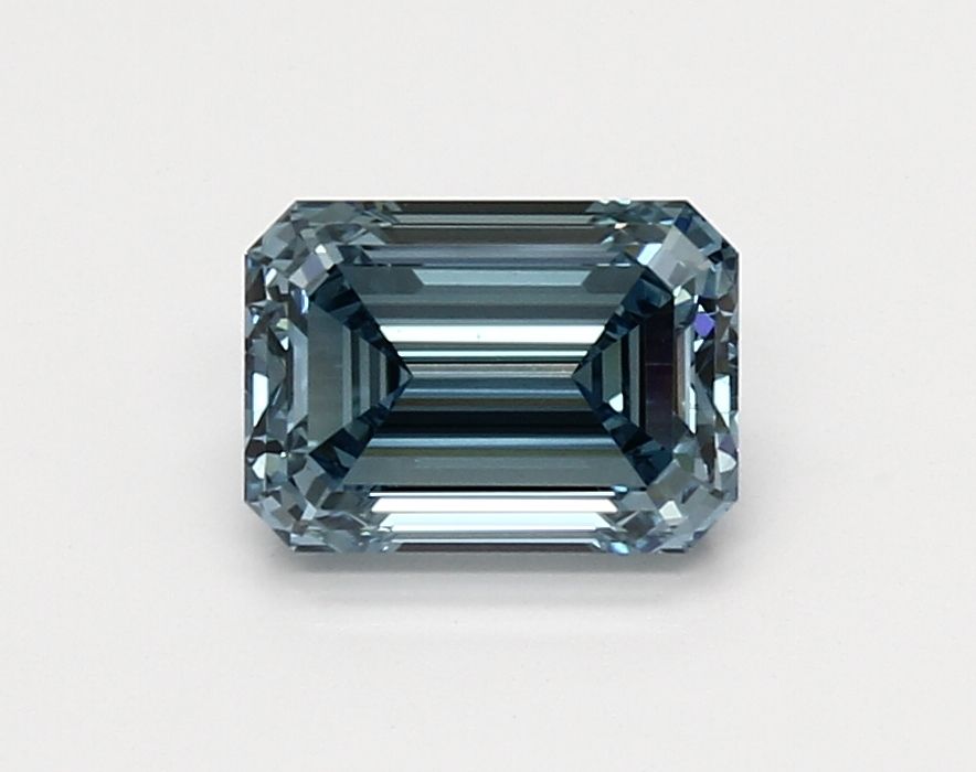 Lab-Grown Emerald Diamond - 1.51 Carats, Fancy Vivid Blue Color, VVS2 Clarity - Certified by IGI - Report Number: LG557224091