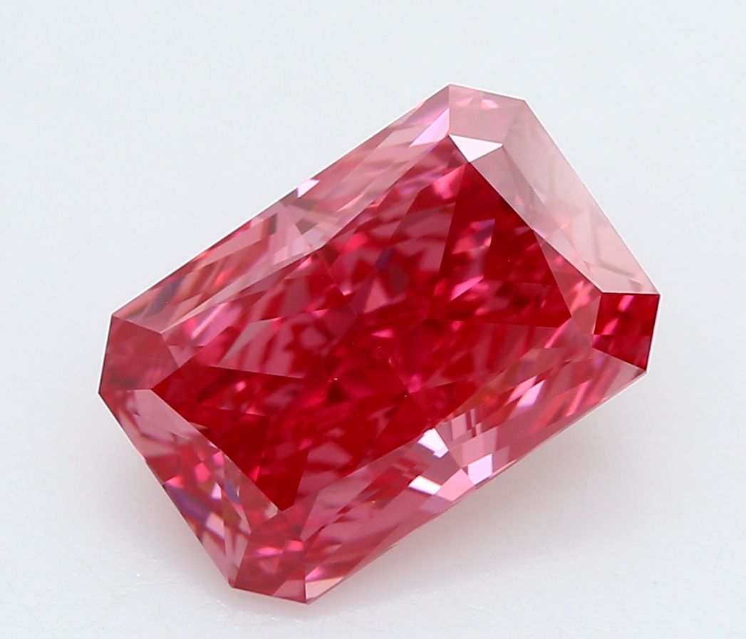 Lab-Grown Round Diamond - 0.63 Carats, Fancy Vivid Orange Color, VS2 Clarity - Certified by IGI - Report Number: LG641477341