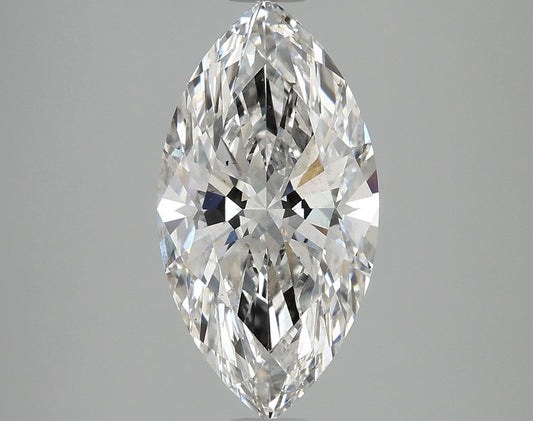 Lab-Grown Marquise Diamond - 3.1 Carats, F Color, VS2 Clarity - Certified by IGI - Report Number: LG669414375
