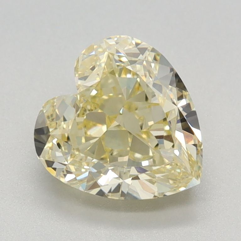 Lab-Grown Heart Diamond - 1.54 Carats, Fancy Intense Yellow Color, VVS2 Clarity - Certified by IGI - Report Number: LG634442585