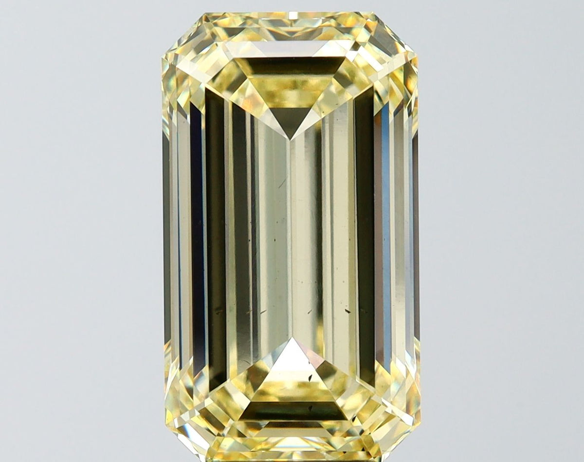 Lab-Grown Emerald Diamond - 8.05 Carats, Fancy Yellow Color, VS2 Clarity - Certified by IGI - Report Number: LG683583355