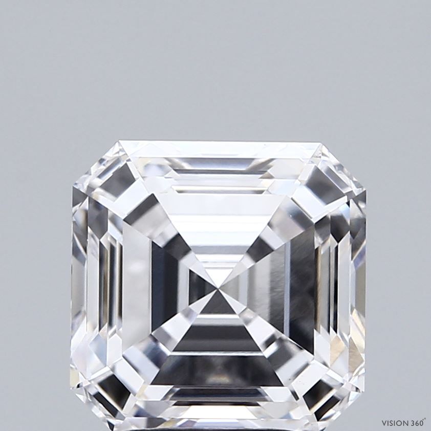 Lab-Grown Asscher Diamond - 4.0 Carats, F Color, VS1 Clarity - Certified by IGI - Report Number: LG717514038