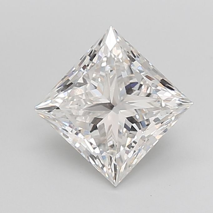 Lab-Grown Princess Diamond - 3.08 Carats, F Color, VVS2 Clarity - Certified by IGI - Report Number: LG673408270