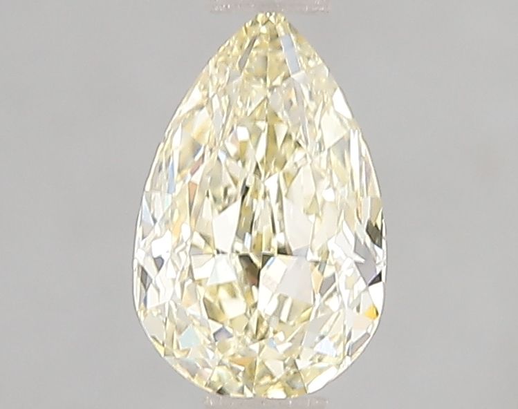 Lab-Grown Pear Diamond - 1.02 Carats, Fancy Yellow Color, VVS2 Clarity - Certified by IGI - Report Number: LG655454169