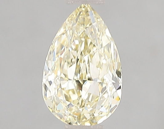 Lab-Grown Pear Diamond - 1.02 Carats, Fancy Yellow Color, VVS2 Clarity - Certified by IGI - Report Number: LG655454169