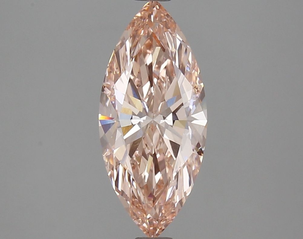 Lab-Grown Marquise Diamond - 1.54 Carats, Fancy Intense Pink Color, VS1 Clarity - Certified by IGI - Report Number: LG615360049