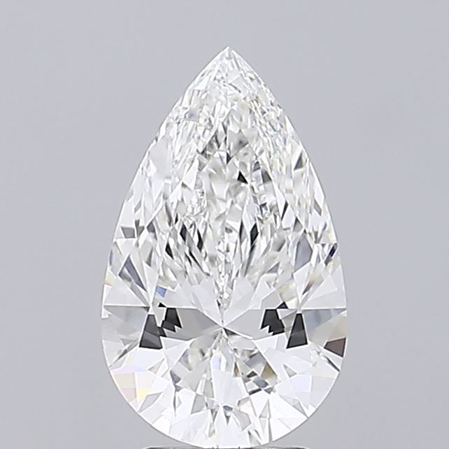 Lab-Grown Pear Diamond - 3.03 Carats, F Color, VVS2 Clarity - Certified by IGI - Report Number: LG646480707