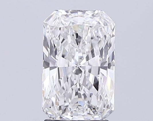 Lab-Grown Radiant Diamond - 2.55 Carats, F Color, VVS2 Clarity - Certified by IGI - Report Number: LG713505160