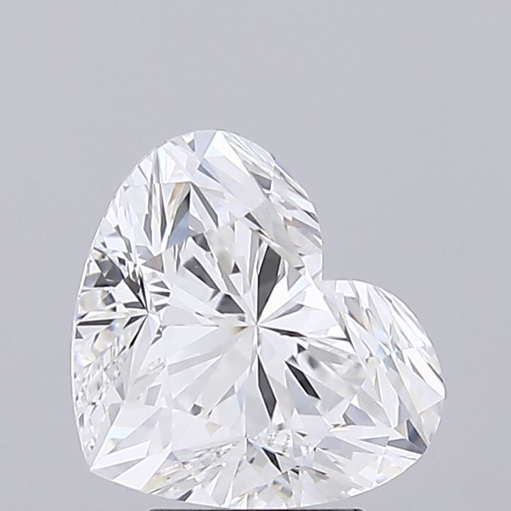 Lab-Grown Heart Diamond - 3.52 Carats, E Color, VVS2 Clarity - Certified by IGI - Report Number: LG692540648