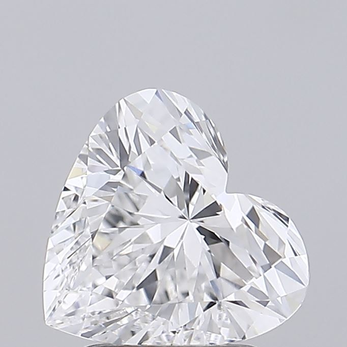 Lab-Grown Heart Diamond - 2.0 Carats, D Color, VVS2 Clarity - Certified by IGI - Report Number: LG692540664
