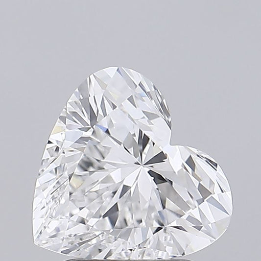 Lab-Grown Heart Diamond - 2.0 Carats, D Color, VVS2 Clarity - Certified by IGI - Report Number: LG692540664
