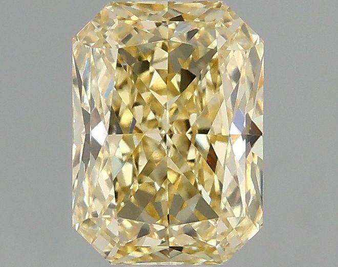 Lab-Grown Radiant Diamond - 1.49 Carats, Fancy Intense Yellow Color, VVS2 Clarity - Certified by IGI - Report Number: LG677575763